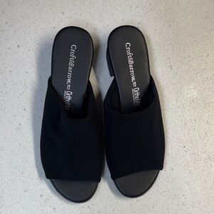 Croft & Barrow Elegant Black Slides